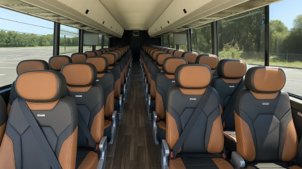 50 Passenger Charter Bus Interior