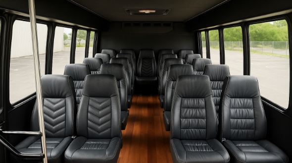 pomona 25 passenger minibus interior
