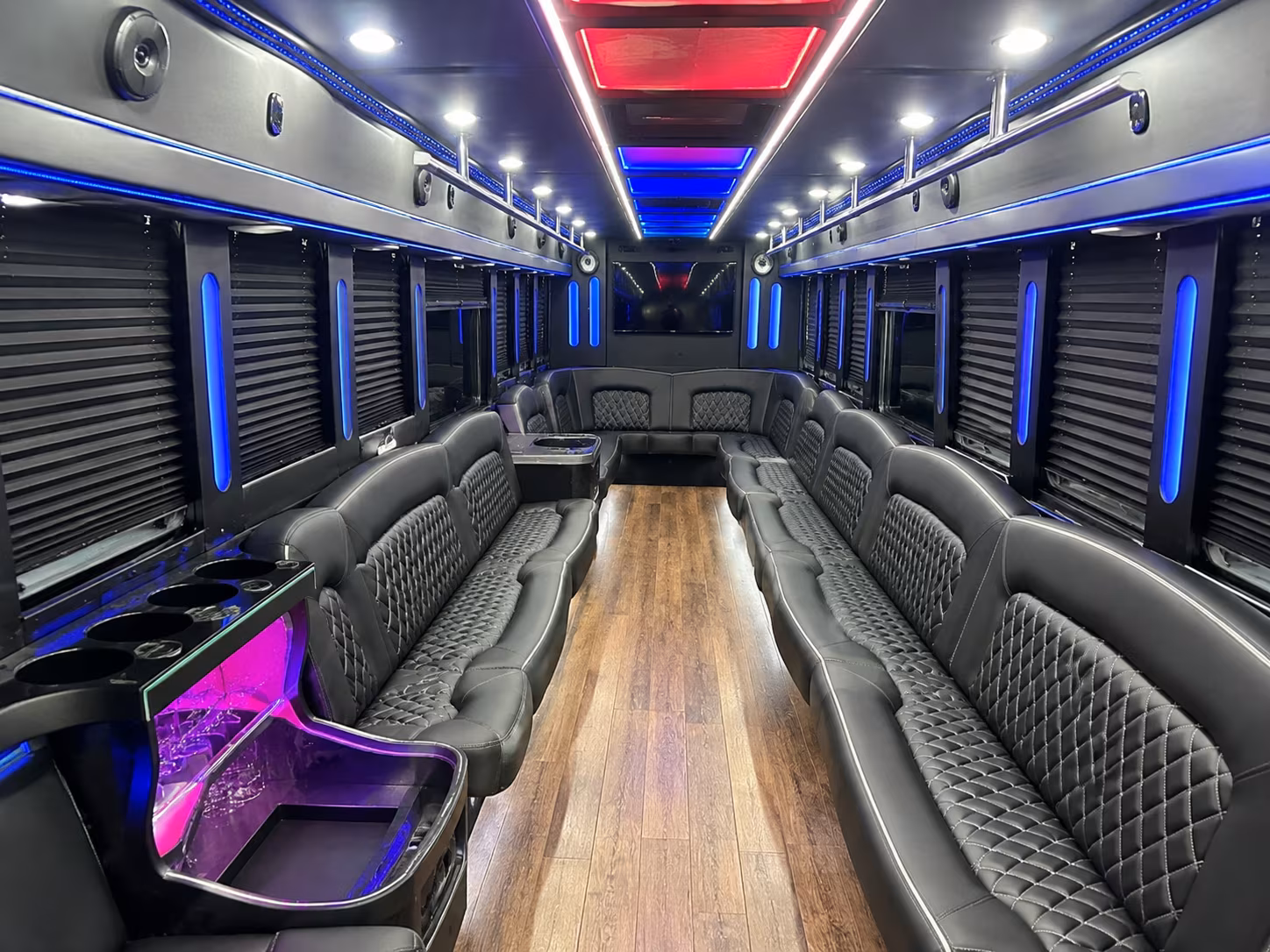 15 Passenger Party Bus Inside