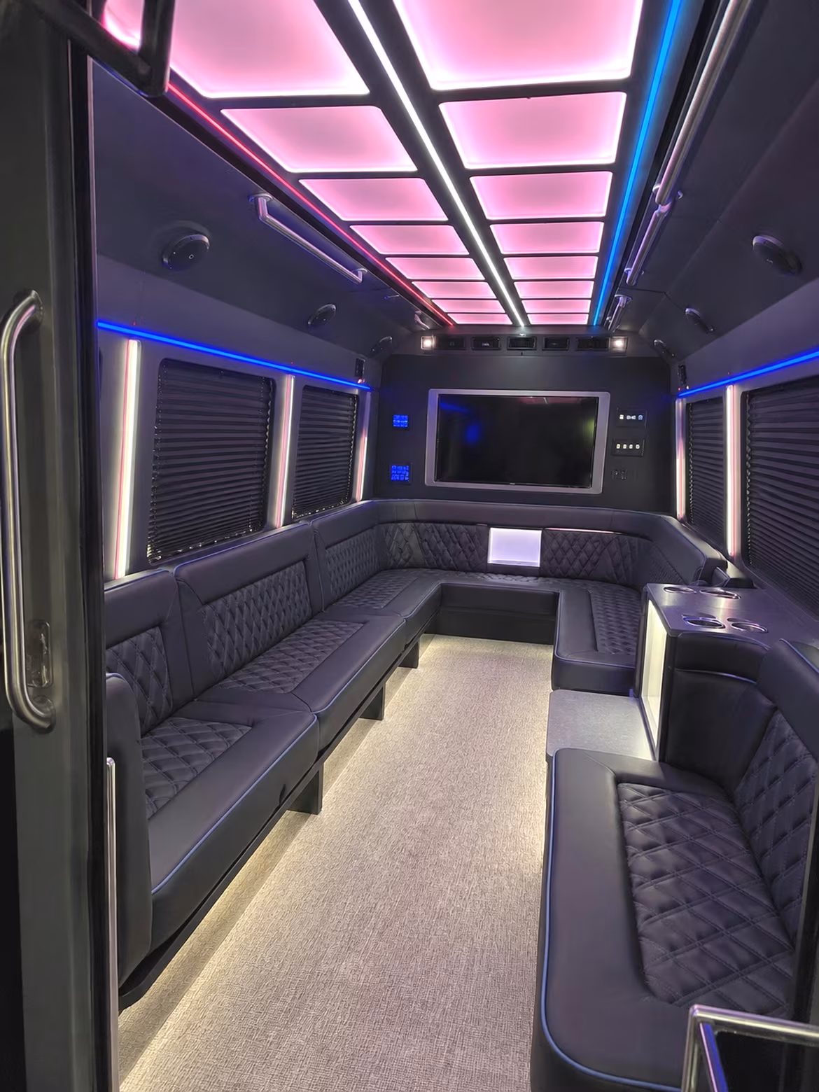 28 Passenger Party Bus Inside