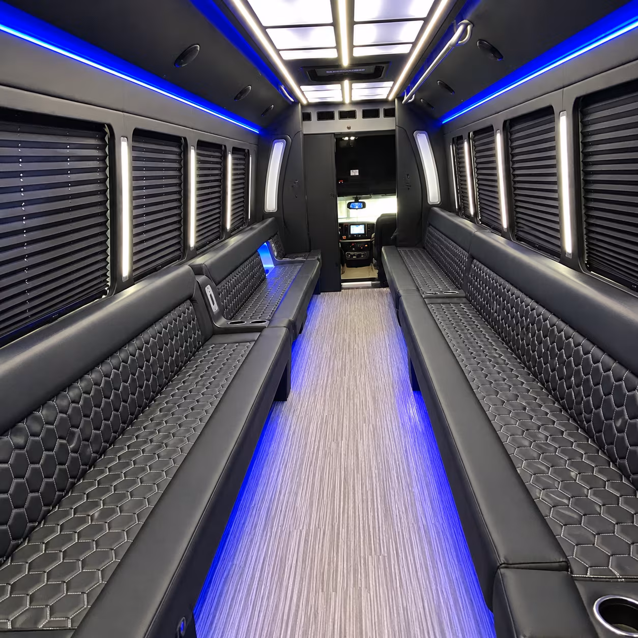 40 Passenger Party Bus Inside