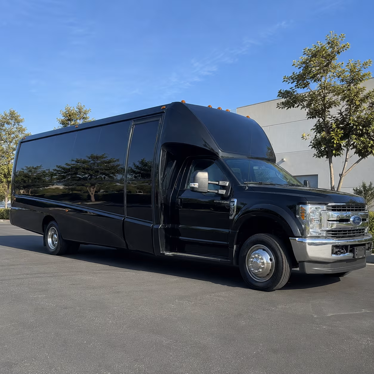 Interior of a party bus rental serving Pomona