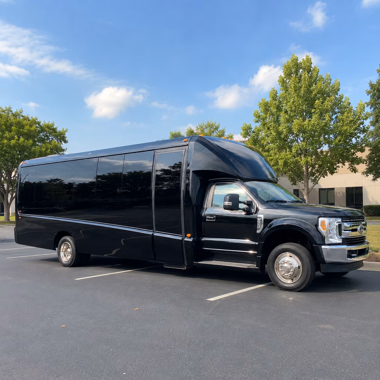 Pomona Airport Shuttle & Transportation party bus exterior