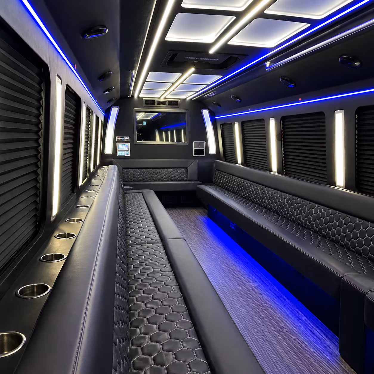 Pomona Birthday, Sweet 16, & Quinceañera Transportation party bus exterior