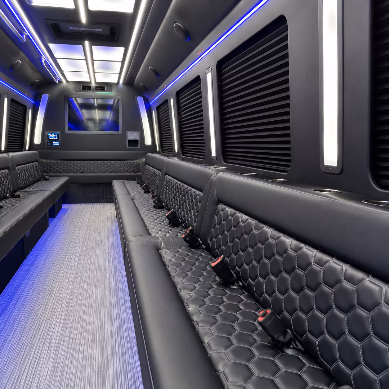 Pomona Concert & Music Festival Transportation party bus exterior