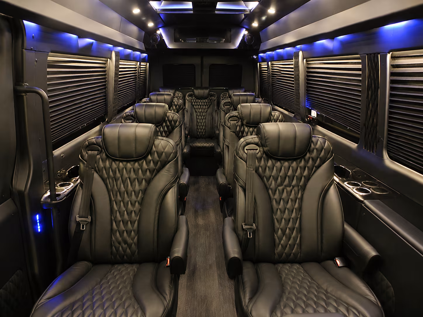 Pomona Corporate Transportation party bus exterior