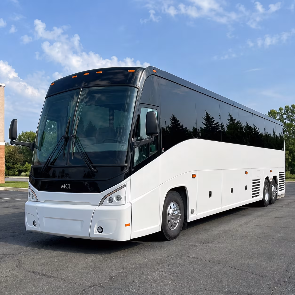 Pomona Corporate Transportation party bus exterior