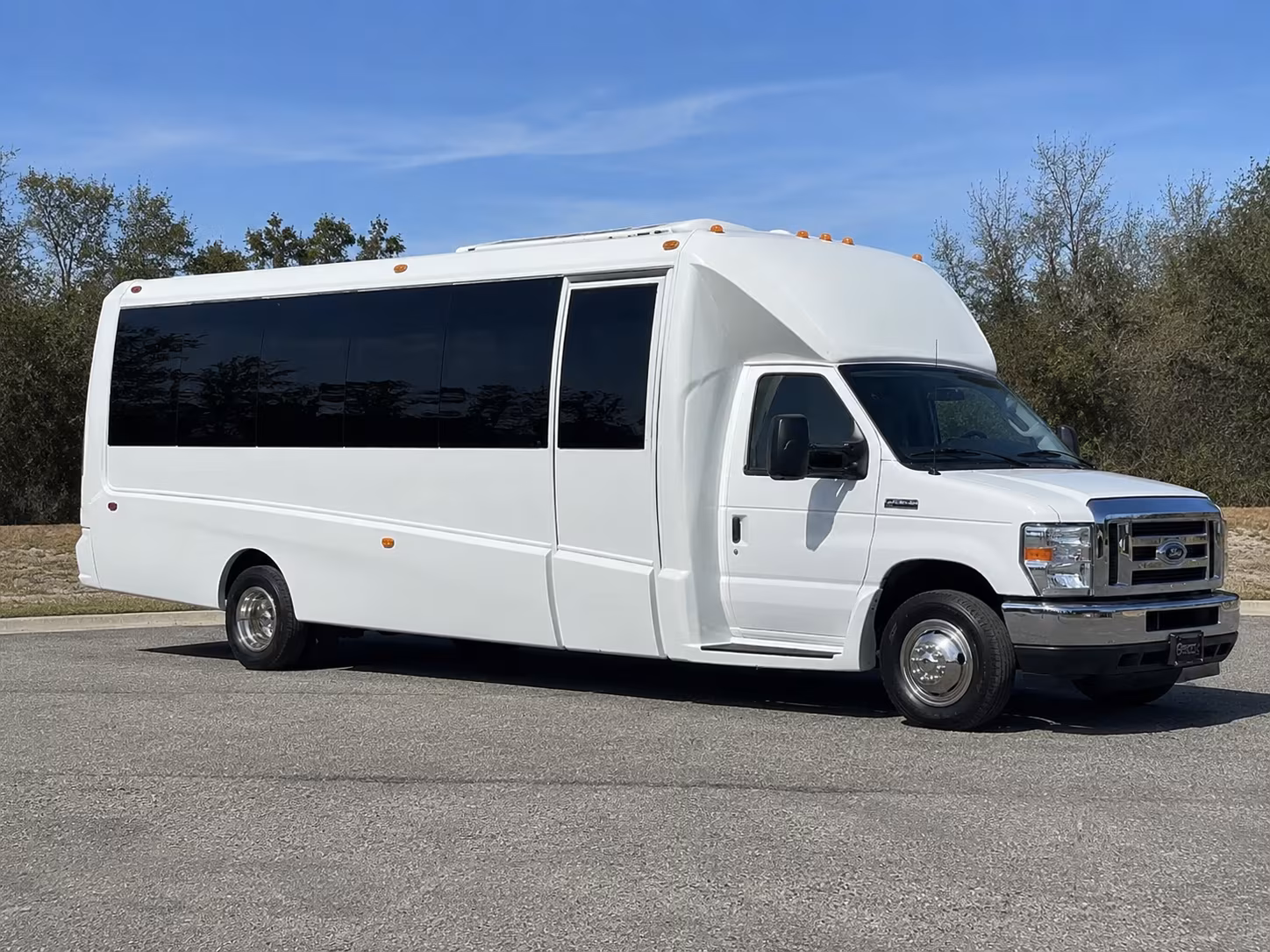 Pomona Private Event Transportation party bus exterior