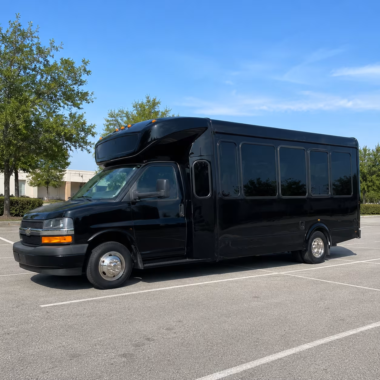 Pomona Prom & Homecoming Transportation party bus exterior