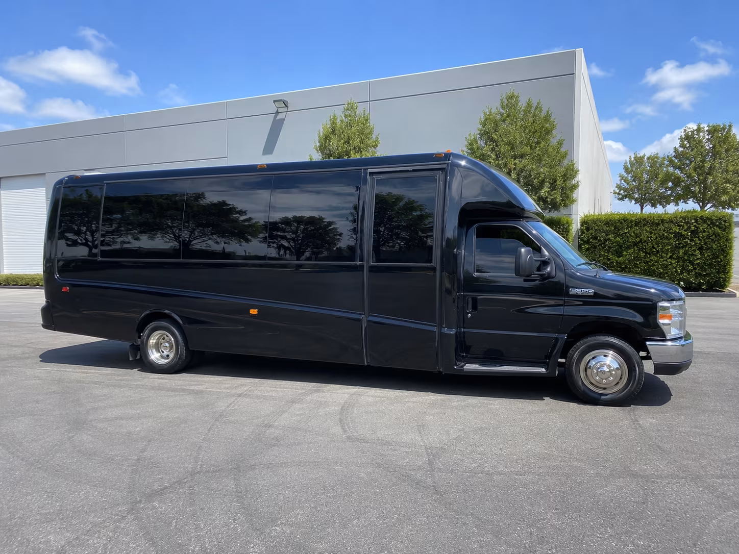Pomona Prom & Homecoming Transportation party bus exterior