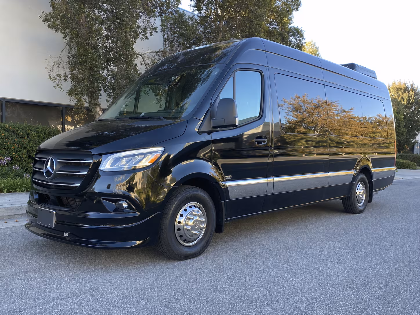 Pomona School Event Transportation party bus exterior