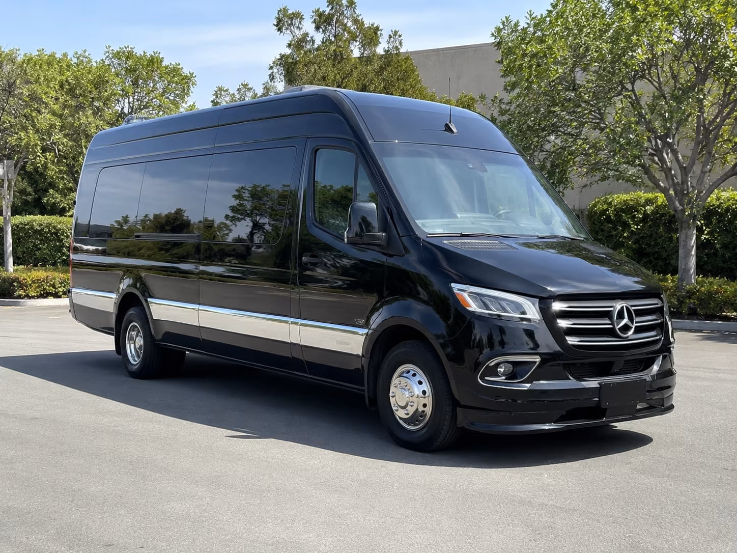 Pomona School Event Transportation party bus exterior