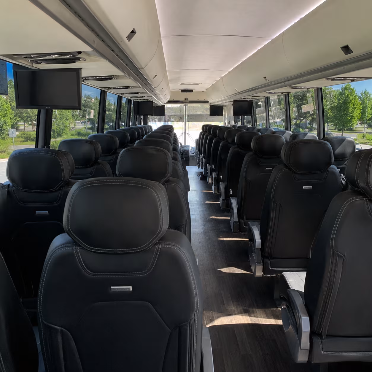 Pomona School Event Transportation party bus exterior