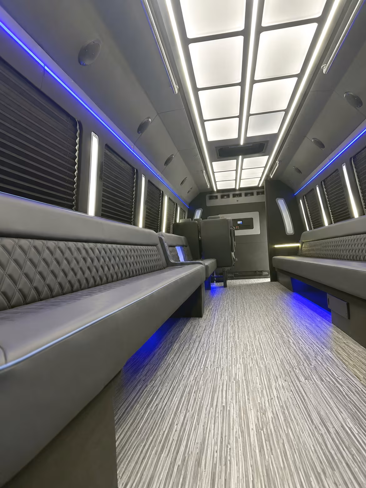 Pomona Sporting Event Transportation party bus interior